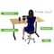 Uncaged Ergonomics Wobble Stool Air Rolling Balance Ball Office Stool Active Sitting WSA-B - alternate 4